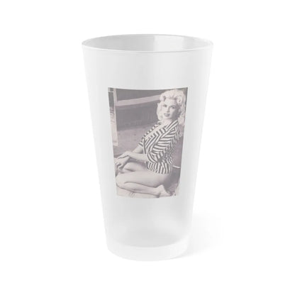 Jayne Mansfield #227 (Vintage Female Icon) Frosted Pint Glass 16oz-16oz-Frosted-Go Mug Yourself