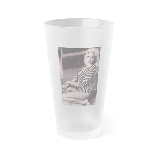 Jayne Mansfield #227 (Vintage Female Icon) Frosted Pint Glass 16oz 16oz Frosted - Go Mug Yourself