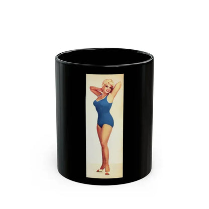 Jayne Mansfield #231 (Vintage Female Icon) Black Coffee Mug 11oz - Go Mug Yourself