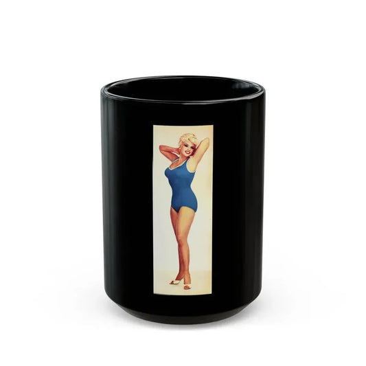 Jayne Mansfield #231 (Vintage Female Icon) Black Coffee Mug 15oz - Go Mug Yourself