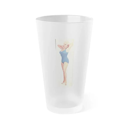 Jayne Mansfield #231 (Vintage Female Icon) Frosted Pint Glass 16oz 16oz Frosted - Go Mug Yourself