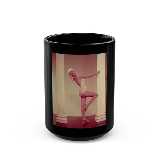 Jayne Mansfield #232 (Vintage Female Icon) Black Coffee Mug 15oz - Go Mug Yourself