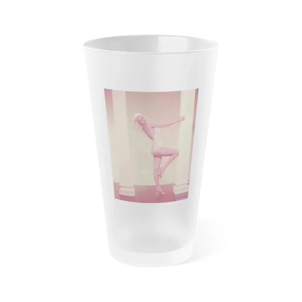 Jayne Mansfield #232 (Vintage Female Icon) Frosted Pint Glass 16oz 16oz Frosted - Go Mug Yourself