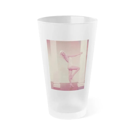 Jayne Mansfield #232 (Vintage Female Icon) Frosted Pint Glass 16oz 16oz Frosted - Go Mug Yourself