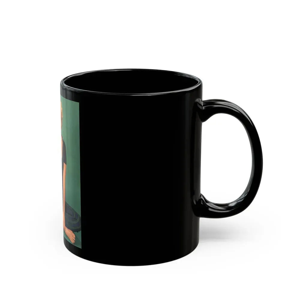 Jayne Mansfield #234 (Vintage Female Icon) Black Coffee Mug - Go Mug Yourself