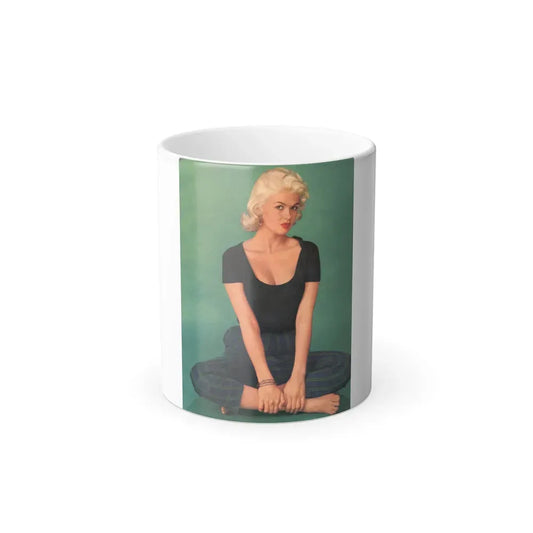 Jayne Mansfield #234 (Vintage Female Icon) Color Changing Coffee Mug 11oz - Go Mug Yourself