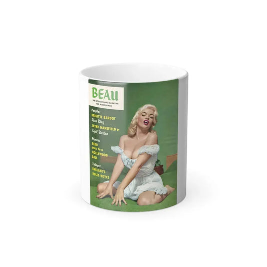 Jayne Mansfield #237 - Mag. Cover (Vintage Female Icon) Color Changing Coffee Mug 11oz - Go Mug Yourself