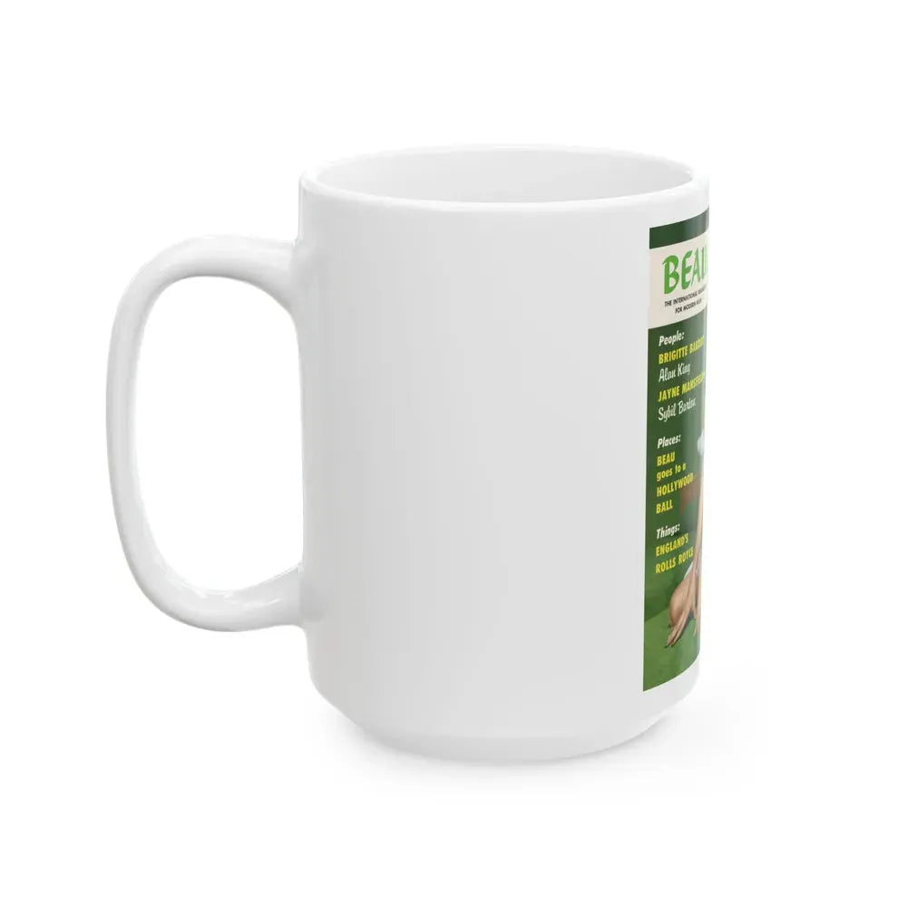 Jayne Mansfield #237 - Mag. Cover (Vintage Female Icon) White Coffee Mug - Go Mug Yourself