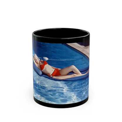 Jayne Mansfield #238 (Vintage Female Icon) Black Coffee Mug 11oz - Go Mug Yourself
