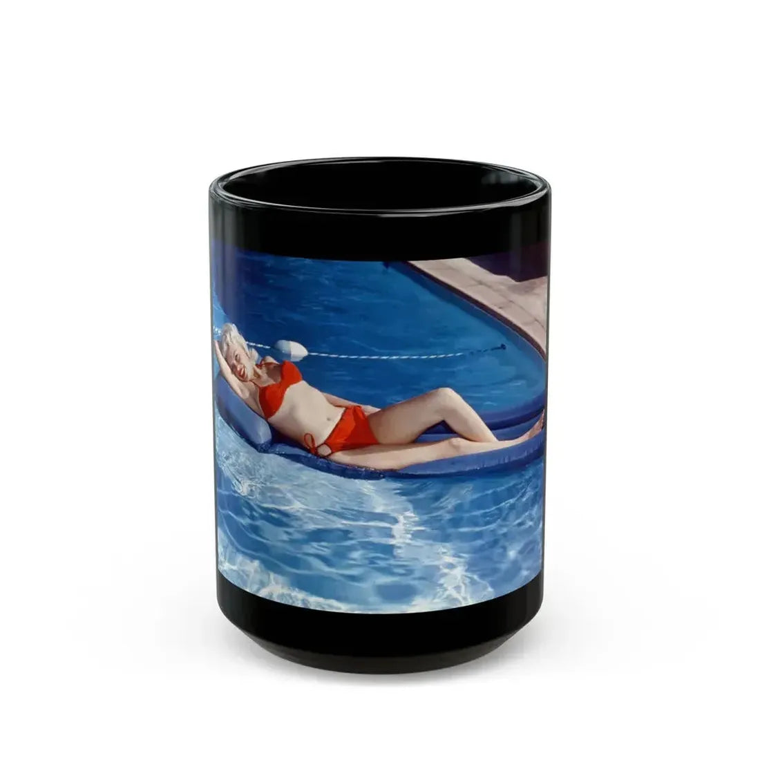 Jayne Mansfield #238 (Vintage Female Icon) Black Coffee Mug 15oz - Go Mug Yourself