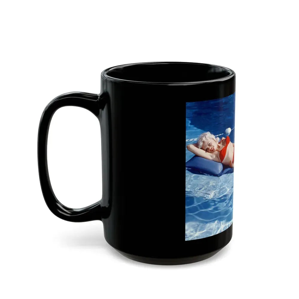 Jayne Mansfield #238 (Vintage Female Icon) Black Coffee Mug - Go Mug Yourself