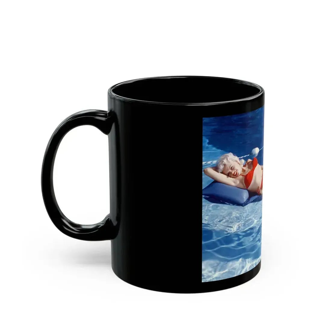 Jayne Mansfield #238 (Vintage Female Icon) Black Coffee Mug - Go Mug Yourself