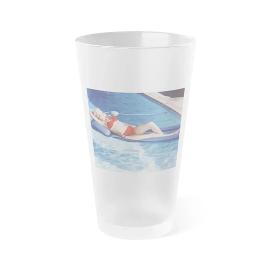 Jayne Mansfield #238 (Vintage Female Icon) Frosted Pint Glass 16oz 16oz Frosted - Go Mug Yourself