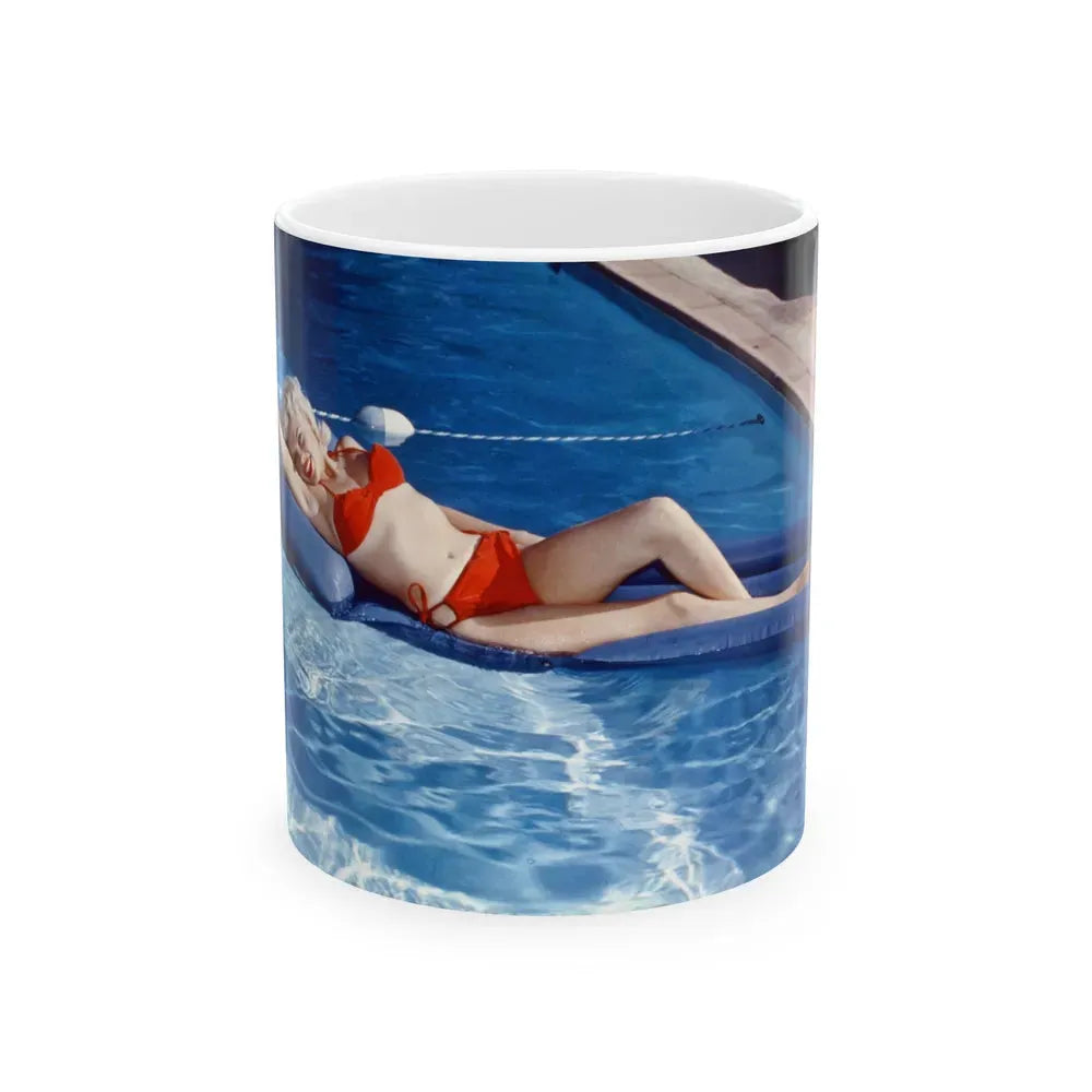 Jayne Mansfield #238 (Vintage Female Icon) White Coffee Mug 11oz - Go Mug Yourself