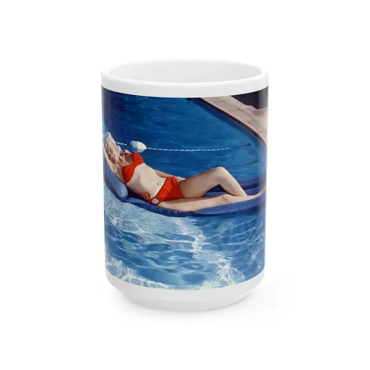 Jayne Mansfield #238 (Vintage Female Icon) White Coffee Mug 15oz - Go Mug Yourself