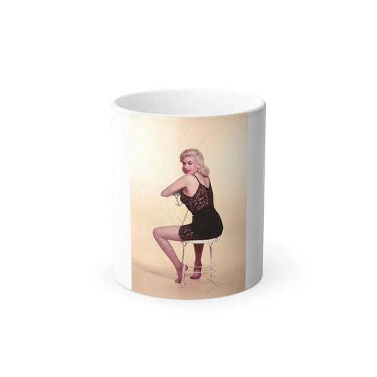 Jayne Mansfield #239 (Vintage Female Icon) Color Changing Coffee Mug 11oz - Go Mug Yourself