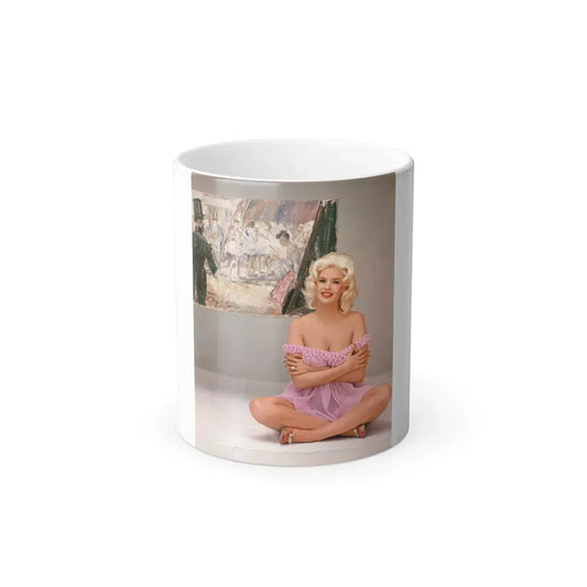 Jayne Mansfield #240 (Vintage Female Icon) Color Changing Coffee Mug 11oz - Go Mug Yourself