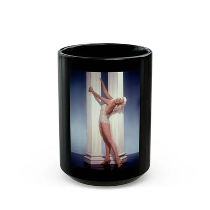 Jayne Mansfield #241 (Vintage Female Icon) Black Coffee Mug 15oz - Go Mug Yourself