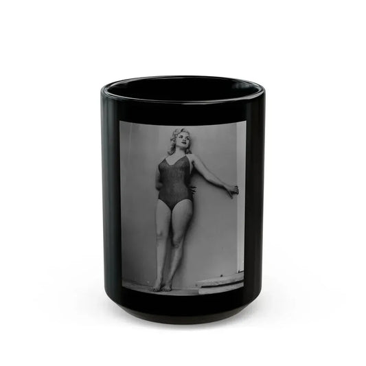 Jayne Mansfield #242 (Vintage Female Icon) Black Coffee Mug 15oz - Go Mug Yourself
