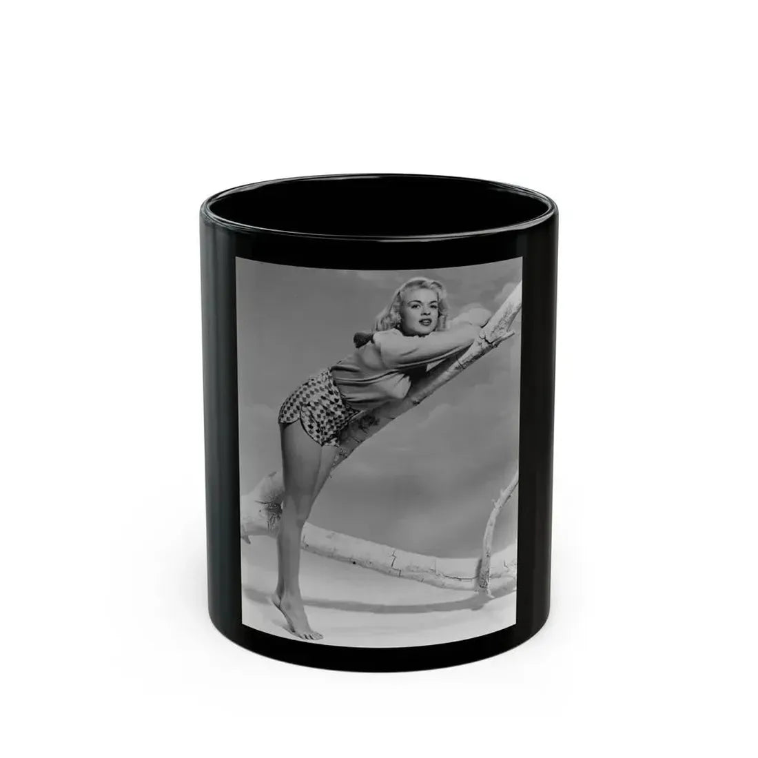 Jayne Mansfield #243 (Vintage Female Icon) Black Coffee Mug 11oz - Go Mug Yourself