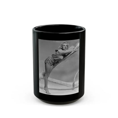 Jayne Mansfield #243 (Vintage Female Icon) Black Coffee Mug 15oz - Go Mug Yourself