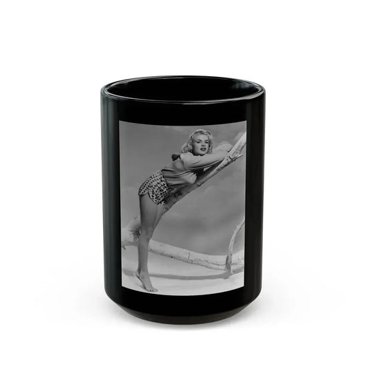 Jayne Mansfield #243 (Vintage Female Icon) Black Coffee Mug 15oz - Go Mug Yourself