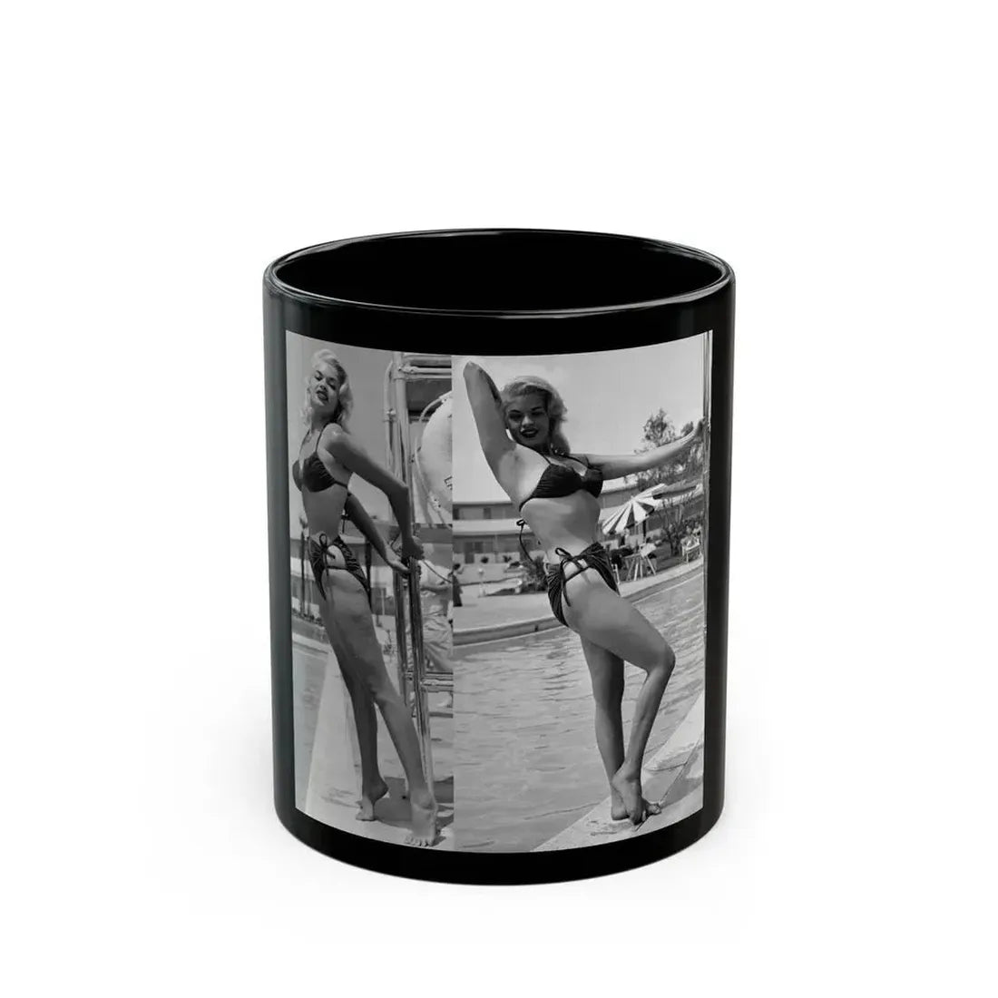 Jayne Mansfield #248 (Vintage Female Icon) Black Coffee Mug 11oz - Go Mug Yourself
