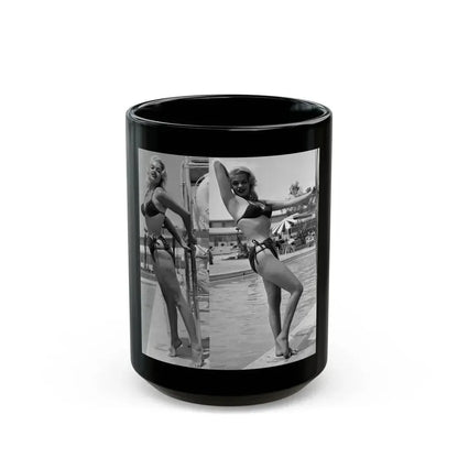 Jayne Mansfield #248 (Vintage Female Icon) Black Coffee Mug 15oz - Go Mug Yourself