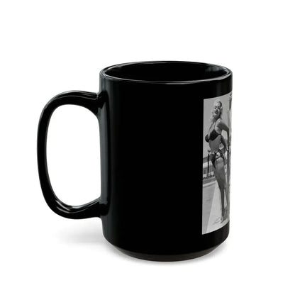 Jayne Mansfield #248 (Vintage Female Icon) Black Coffee Mug - Go Mug Yourself