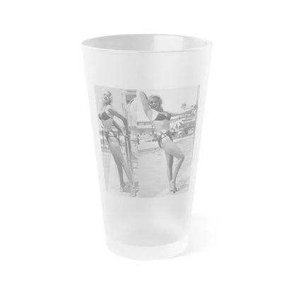 Jayne Mansfield #248 (Vintage Female Icon) Frosted Pint Glass 16oz-16oz-Frosted-Go Mug Yourself