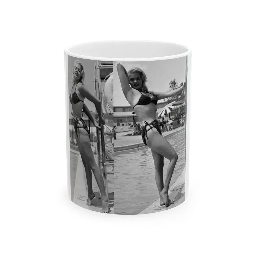 Jayne Mansfield #248 (Vintage Female Icon) White Coffee Mug 11oz - Go Mug Yourself