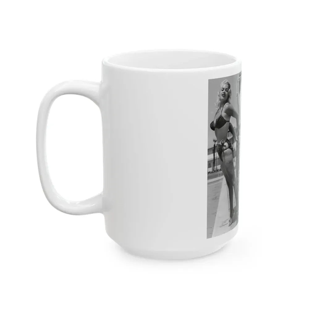 Jayne Mansfield #248 (Vintage Female Icon) White Coffee Mug - Go Mug Yourself