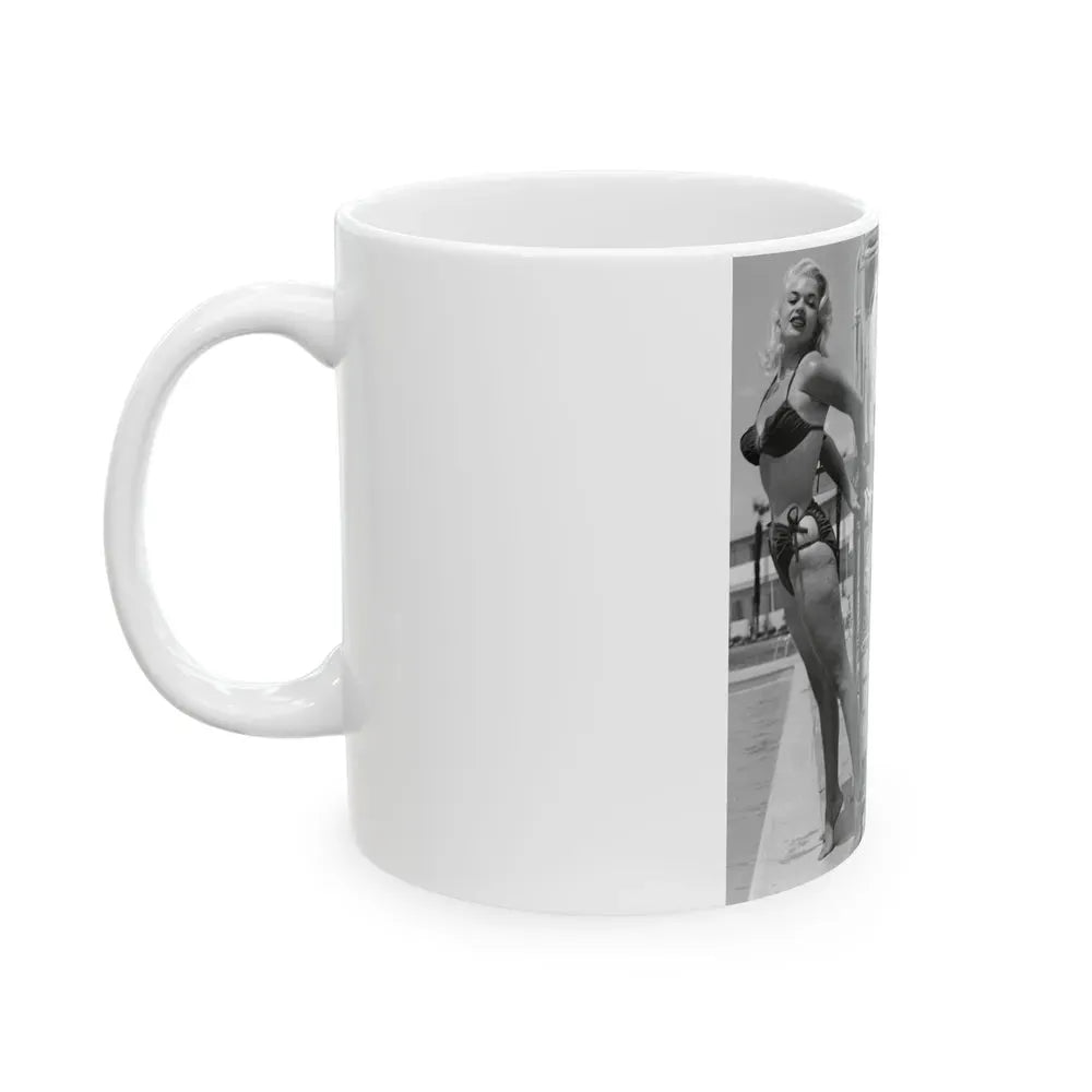 Jayne Mansfield #248 (Vintage Female Icon) White Coffee Mug - Go Mug Yourself
