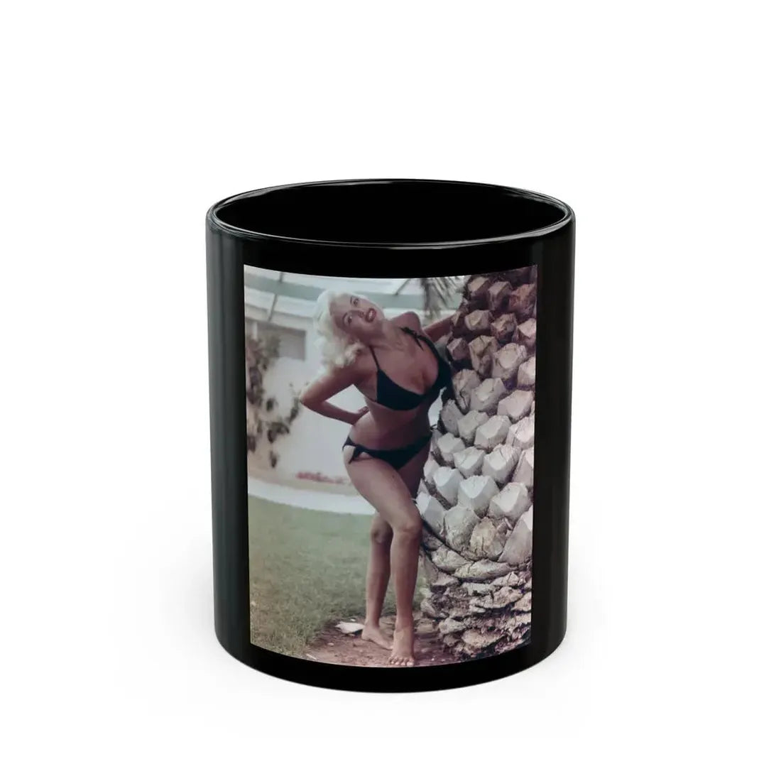 Jayne Mansfield #250 (Vintage Female Icon) Black Coffee Mug 11oz - Go Mug Yourself
