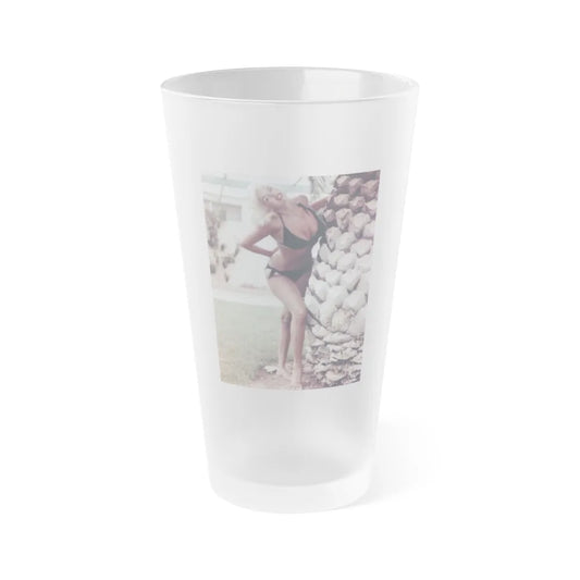 Jayne Mansfield #250 (Vintage Female Icon) Frosted Pint Glass 16oz-16oz-Frosted-Go Mug Yourself