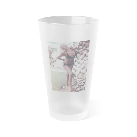 Jayne Mansfield #250 (Vintage Female Icon) Frosted Pint Glass 16oz 16oz Frosted - Go Mug Yourself