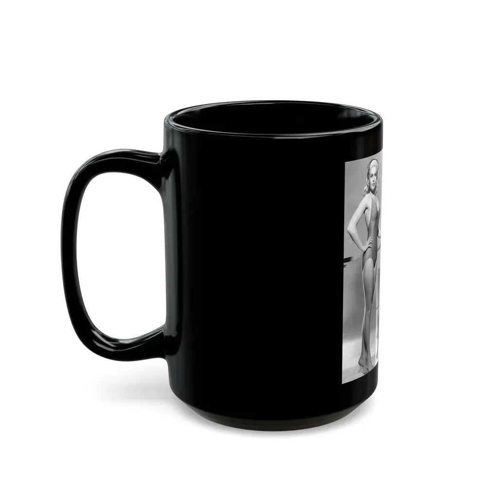 Jayne Mansfield #251 (Vintage Female Icon) Black Coffee Mug - Go Mug Yourself
