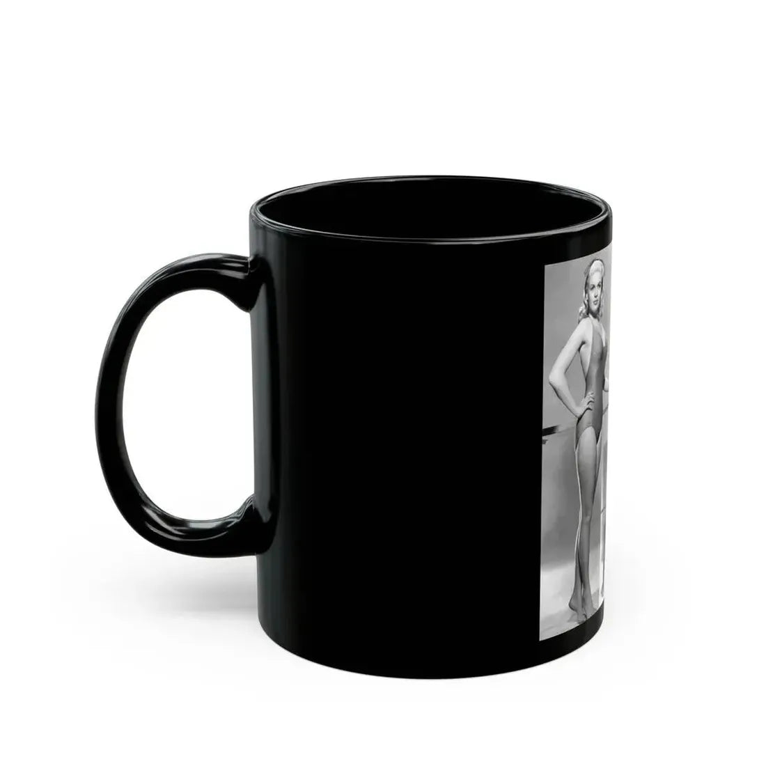 Jayne Mansfield #251 (Vintage Female Icon) Black Coffee Mug - Go Mug Yourself