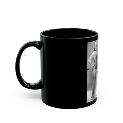Jayne Mansfield #251 (Vintage Female Icon) Black Coffee Mug - Go Mug Yourself