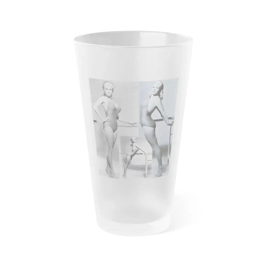 Jayne Mansfield #251 (Vintage Female Icon) Frosted Pint Glass 16oz 16oz Frosted - Go Mug Yourself