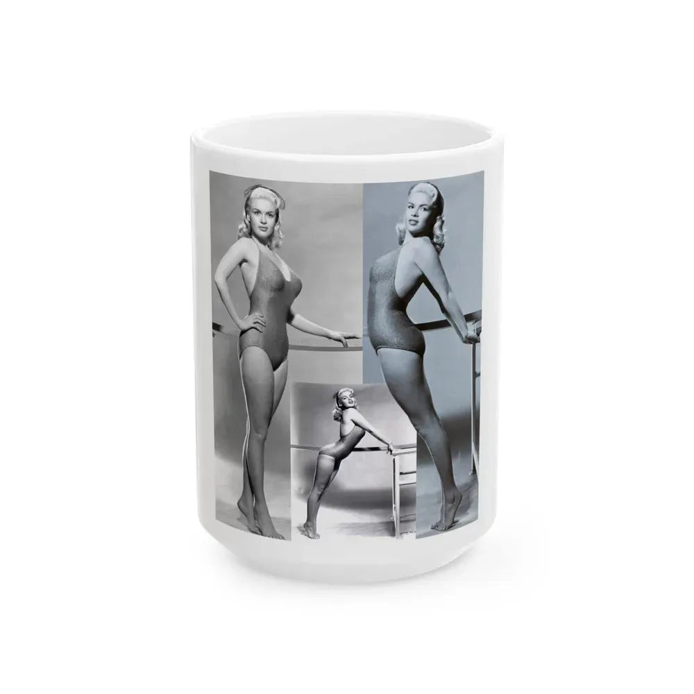 Jayne Mansfield #251 (Vintage Female Icon) White Coffee Mug 15oz - Go Mug Yourself