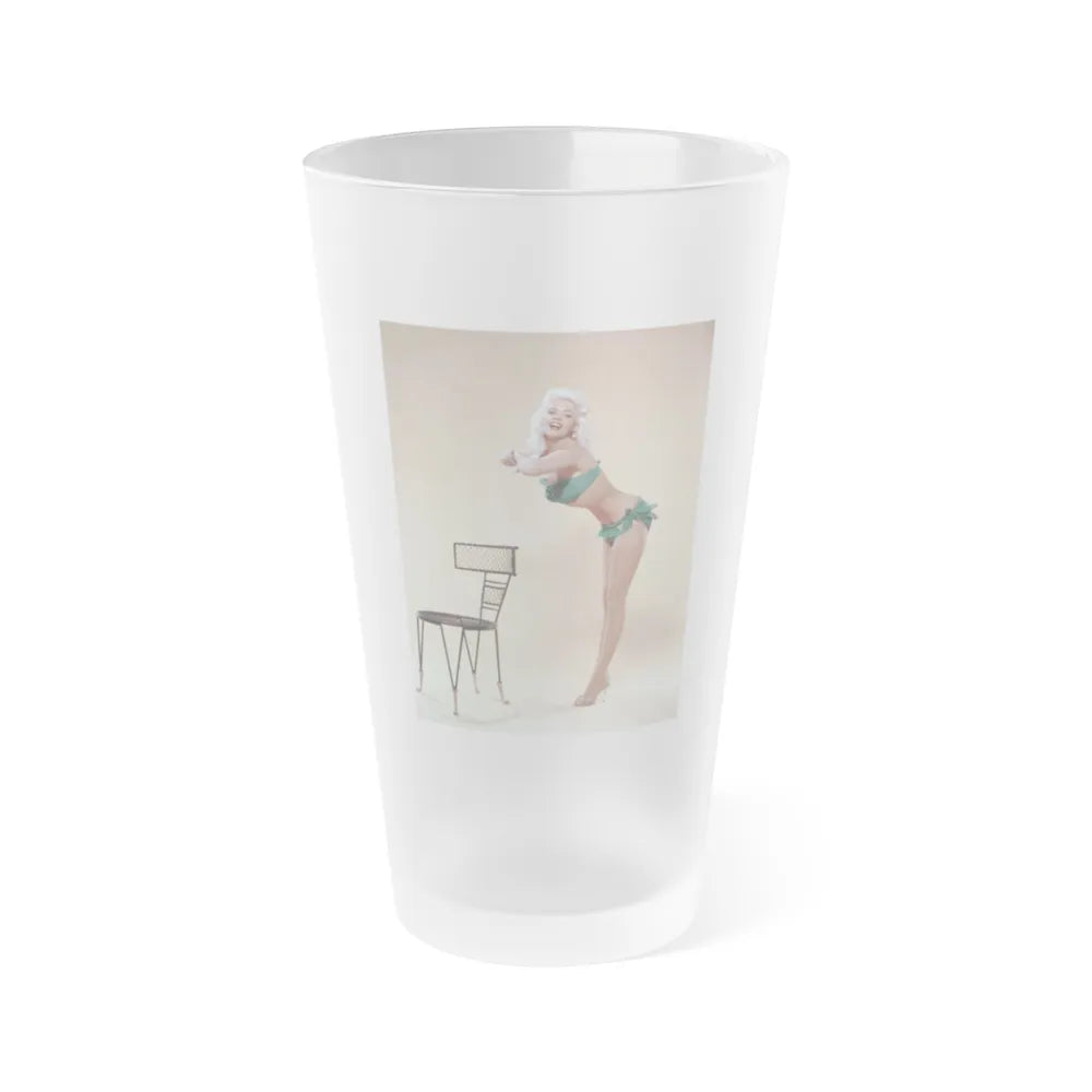 Jayne Mansfield #259 (Vintage Female Icon) Frosted Pint Glass 16oz-16oz-Frosted-Go Mug Yourself