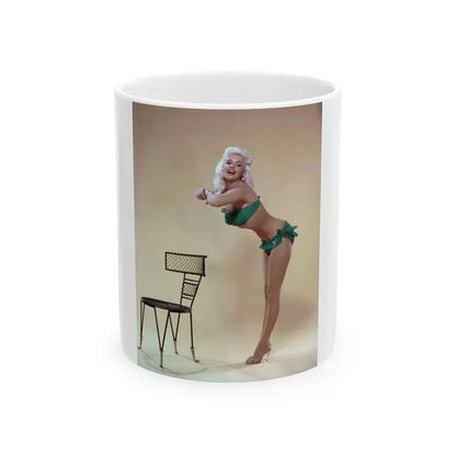 Jayne Mansfield #259 (Vintage Female Icon) White Coffee Mug 11oz - Go Mug Yourself