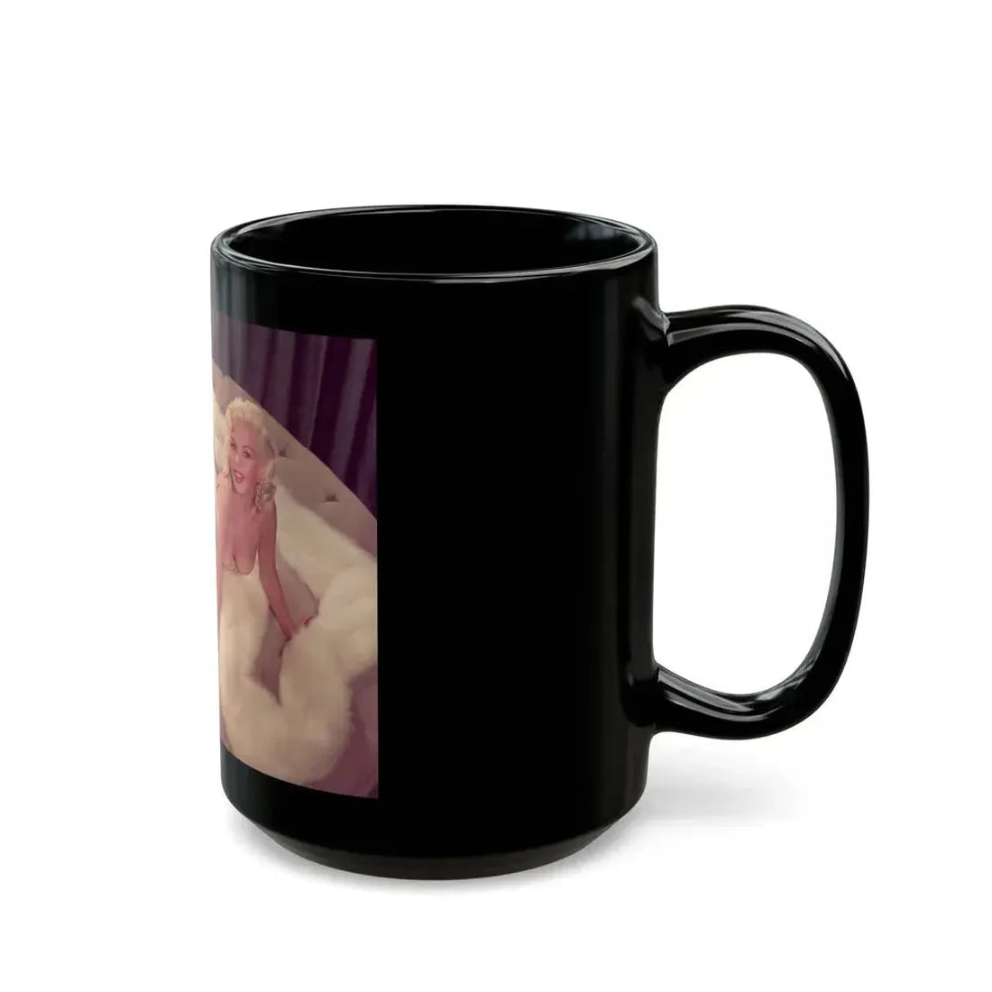 Jayne Mansfield #262 (Vintage Female Icon) Black Coffee Mug - Go Mug Yourself
