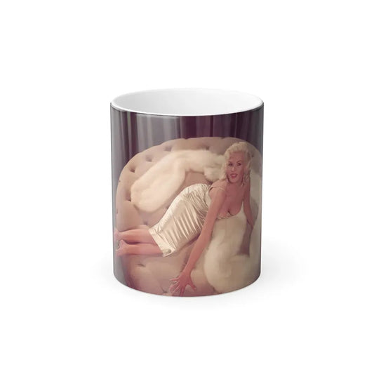 Jayne Mansfield #262 (Vintage Female Icon) Color Changing Coffee Mug 11oz - Go Mug Yourself