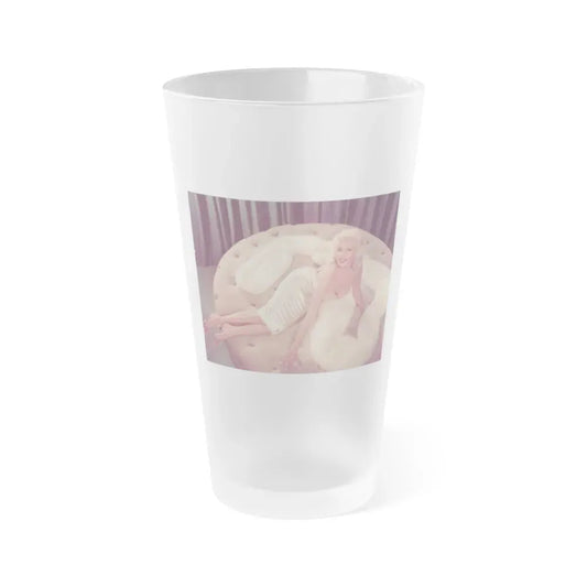 Jayne Mansfield #262 (Vintage Female Icon) Frosted Pint Glass 16oz 16oz Frosted - Go Mug Yourself