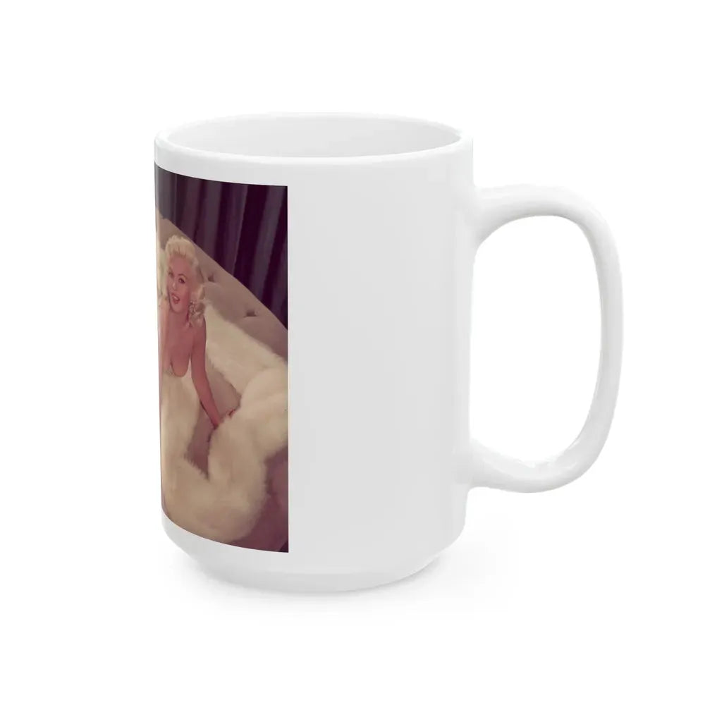 Jayne Mansfield #262 (Vintage Female Icon) White Coffee Mug - Go Mug Yourself