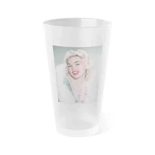 Jayne Mansfield #267 (Vintage Female Icon) Frosted Pint Glass 16oz 16oz Frosted - Go Mug Yourself
