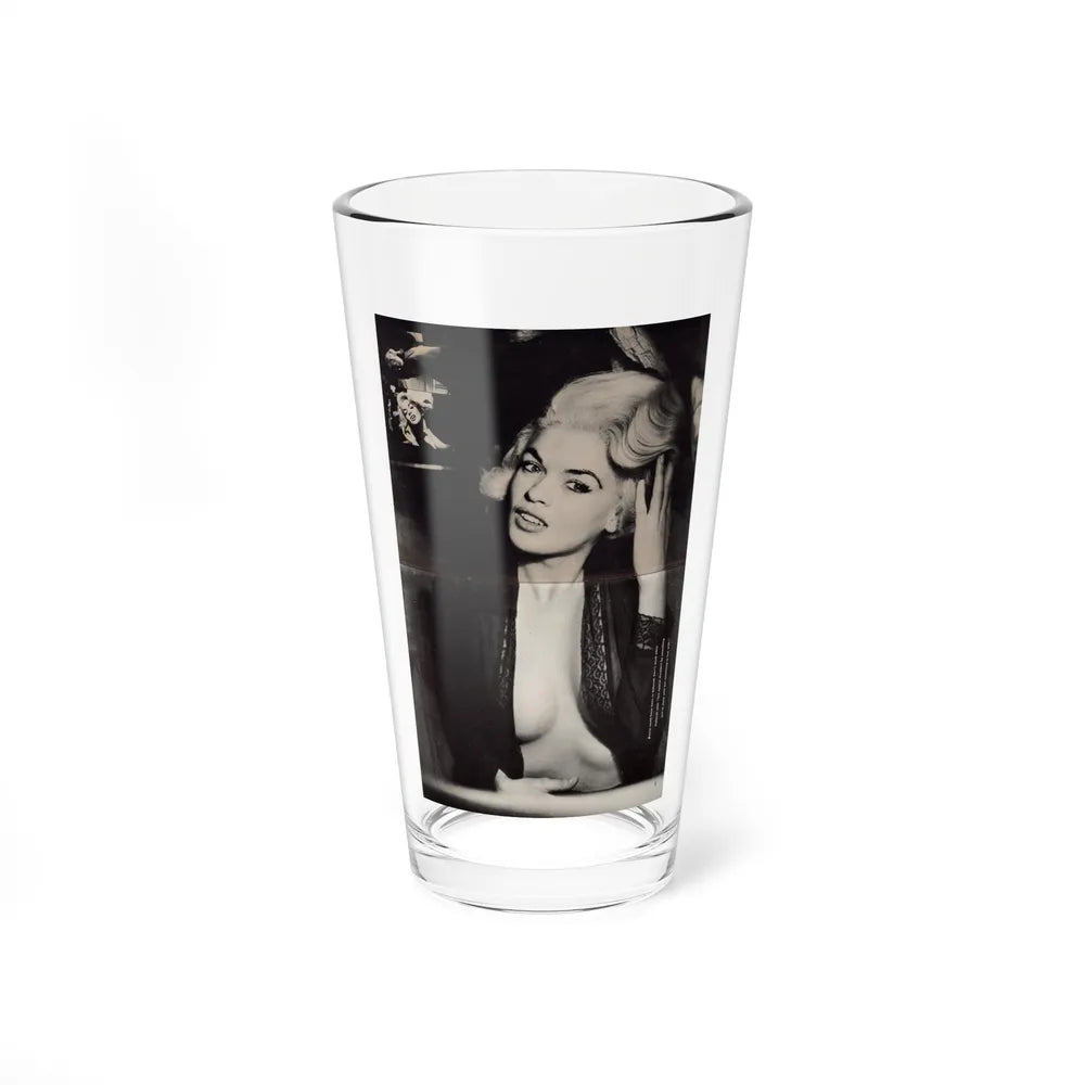 Jayne Mansfield #271 - Pages 3 & 4 of 6 with, 2 Page B&W Centerfold Photo from JEM Magazine May '57 (Vintage Female Icon) Pint Glass 16oz-16oz-Go Mug Yourself