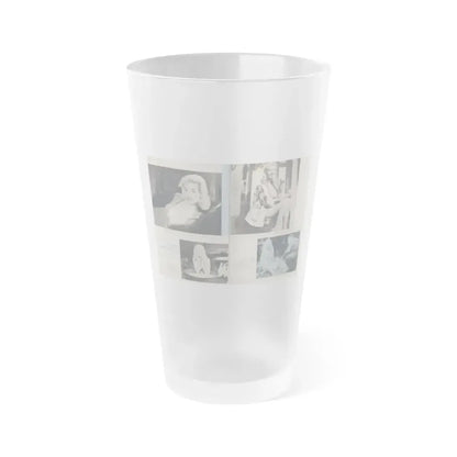 Jayne Mansfield #275 - Pages 3 & 4 of 4 with, 4 B&W Photos from Jem Magazine Nov. '56 (Vintage Female Icon) Frosted Pint Glass 16oz 16oz Frosted - Go Mug Yourself